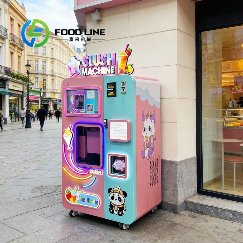 Slushie Machine Vending - Schnellauftau-Slushie-Verkaufsautomat mit Manueller Schnellauftaufunktion, Entfernt Gefrierreste