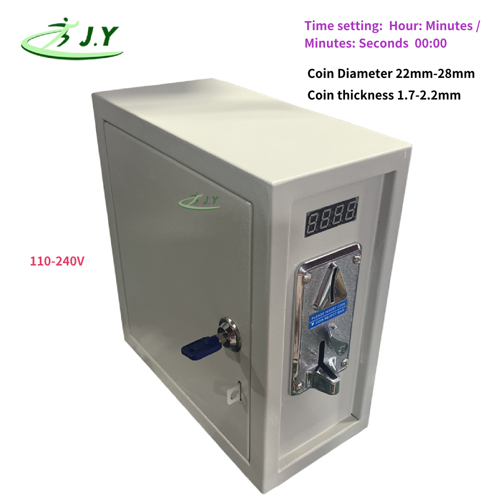 Arcade Card Vending Machine - 110-240V Programmierbarer Münzbetriebener Timer-Steuerkasten mit Münzprüfer