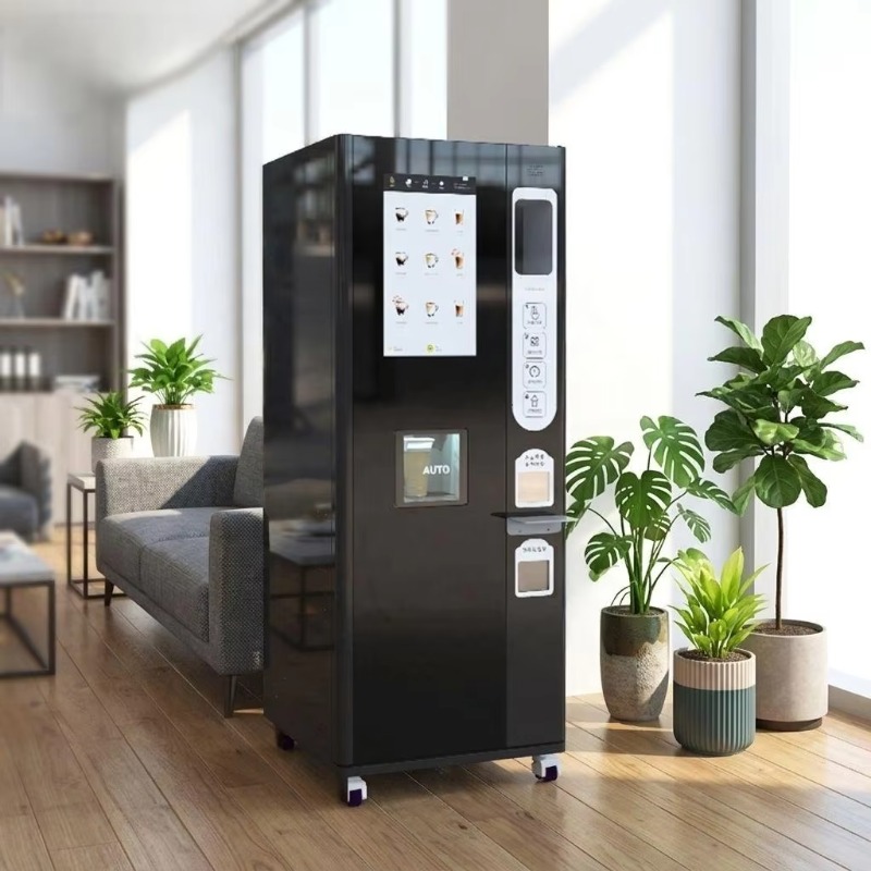 Vending Machine Qr Code - Kommerzieller Kaffeeautomat im Schrankdesign für frisch